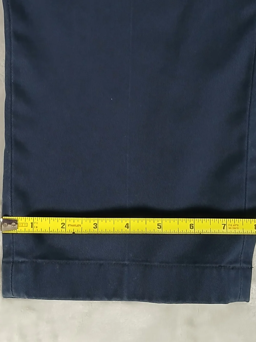 Brooks Brothers Advantage Chino Clark Pants 34x32 Men's Navy Blue